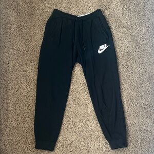 Nike Women’s Black Joggers with White Swoosh